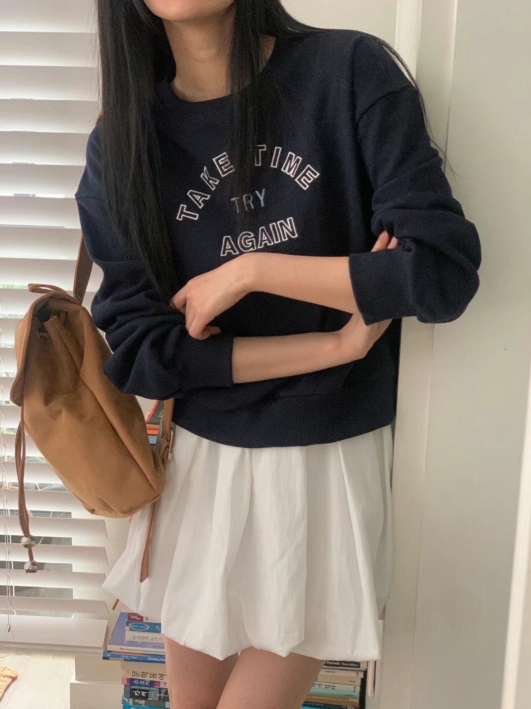 FIVE韓國直郵東大門代購女裝新款24秋冬時尚休閑職業衛衣FIVE衛衣