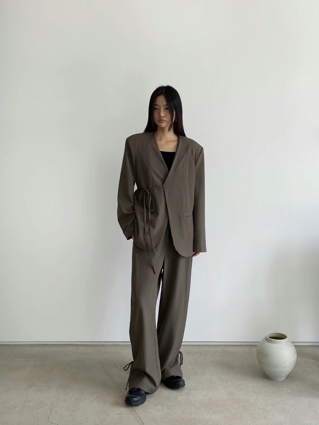 AUTHENTIC韓國直郵東大門代購女裝新品熱賣人氣休閑職業休閑褲AUTHENTIC休閑褲