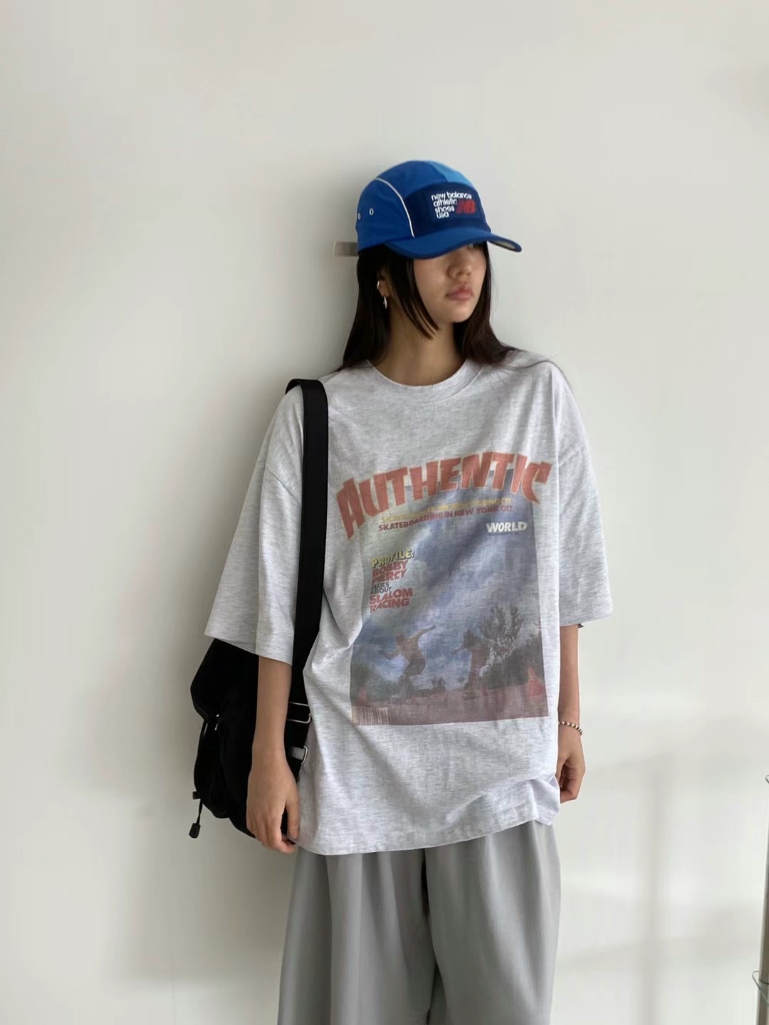 AUTHENTIC韓國直郵女裝新品真品休閑24秋冬職業人氣時尚T恤AUTHENTICT恤