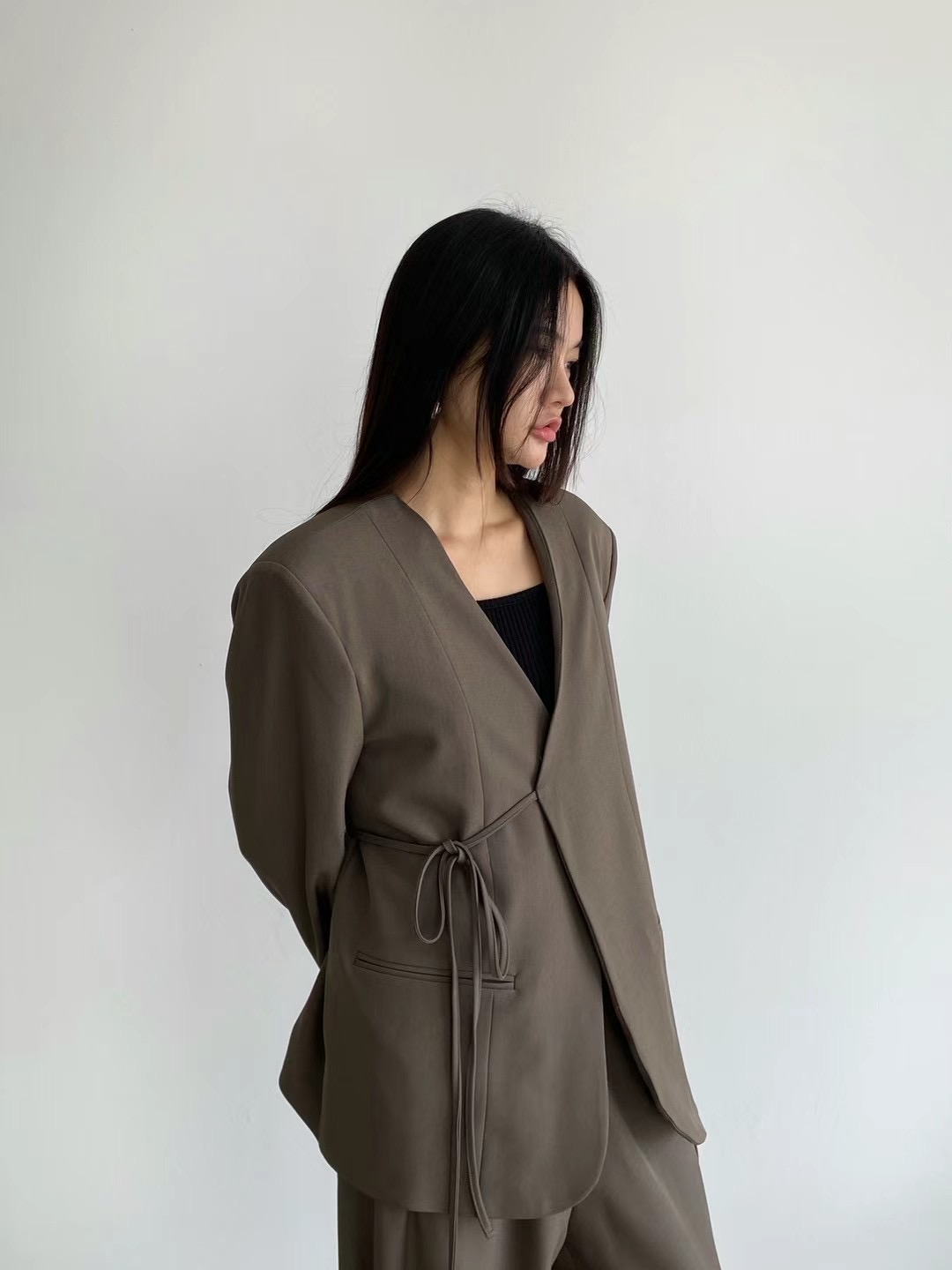 AUTHENTIC韓國直郵東大門實拍女裝新品24秋冬真品人氣夾克AUTHENTIC夾克