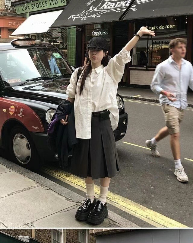 AUTHENTIC韓國直郵東大門實拍女裝新品職業推薦半身裙中短裙AUTHENTIC半身裙/中短裙圖色3