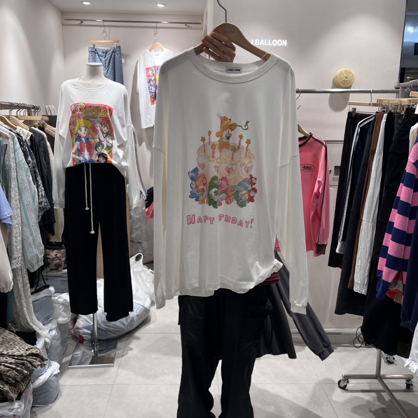 J.BALLOON韓國直郵東大門代購女裝新品真品休閑職業長袖T恤J.BALLOON長袖T恤圖色2