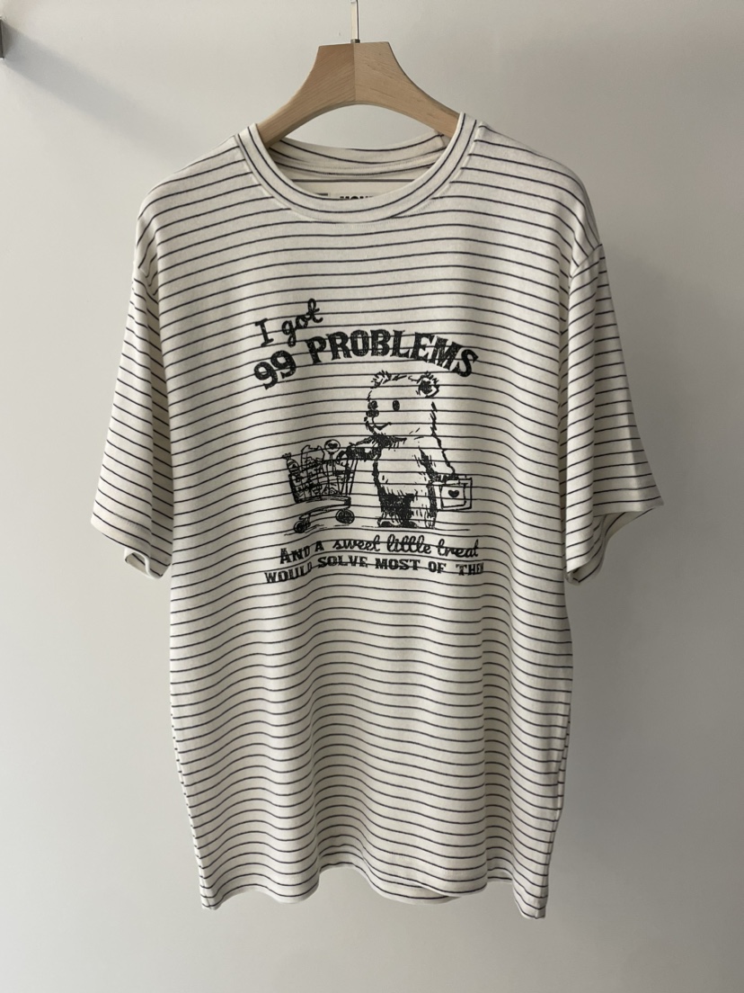 MONE-A直郵韓國代購女裝新品24秋冬熱賣職業推薦真品T恤HOWFFT恤圖色1