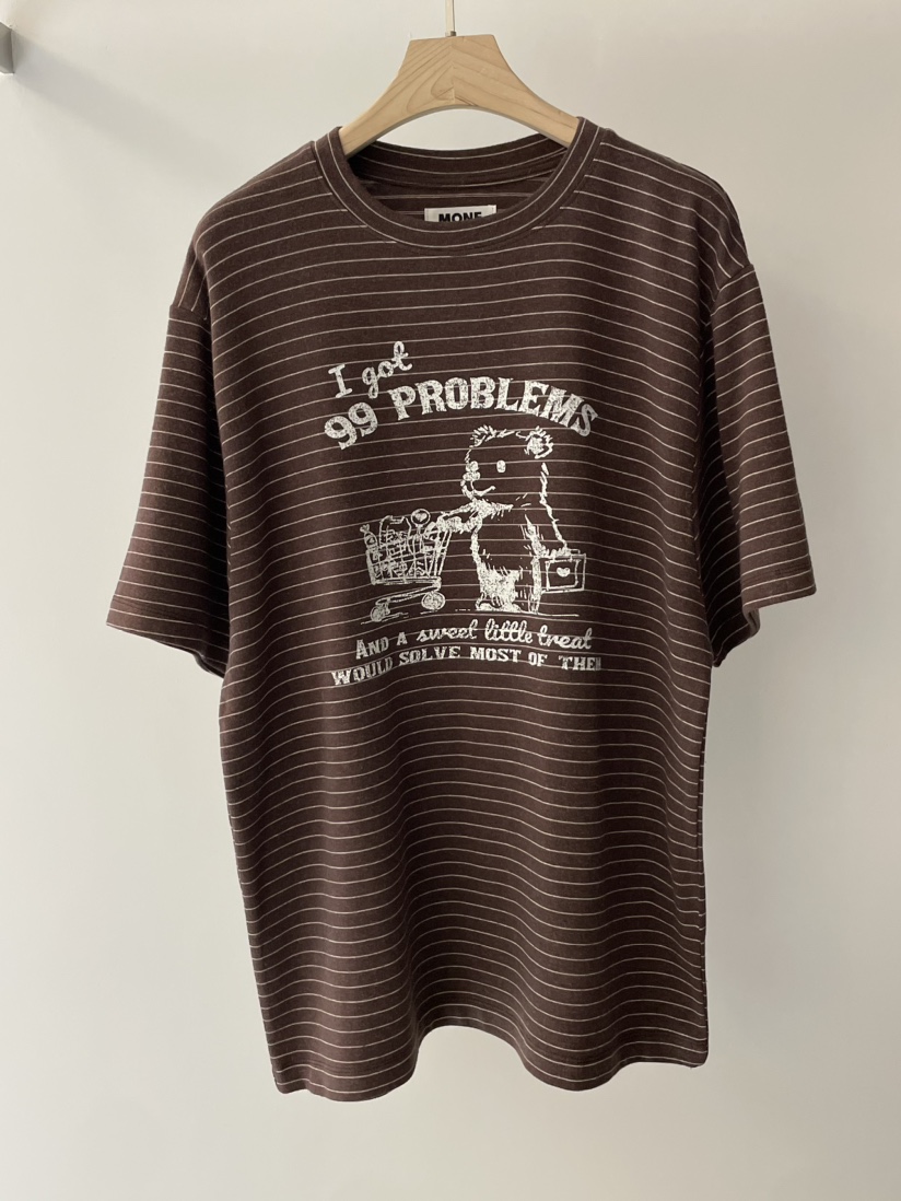 MONE-A直郵韓國代購女裝新品24秋冬熱賣職業推薦真品T恤HOWFFT恤圖色2