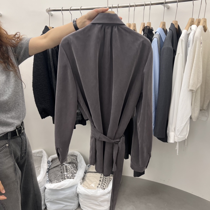 TWELVE韓國直郵東大門實拍女裝新品24秋冬休閑襯衫蕾絲衫TWELVE襯衫/蕾絲衫