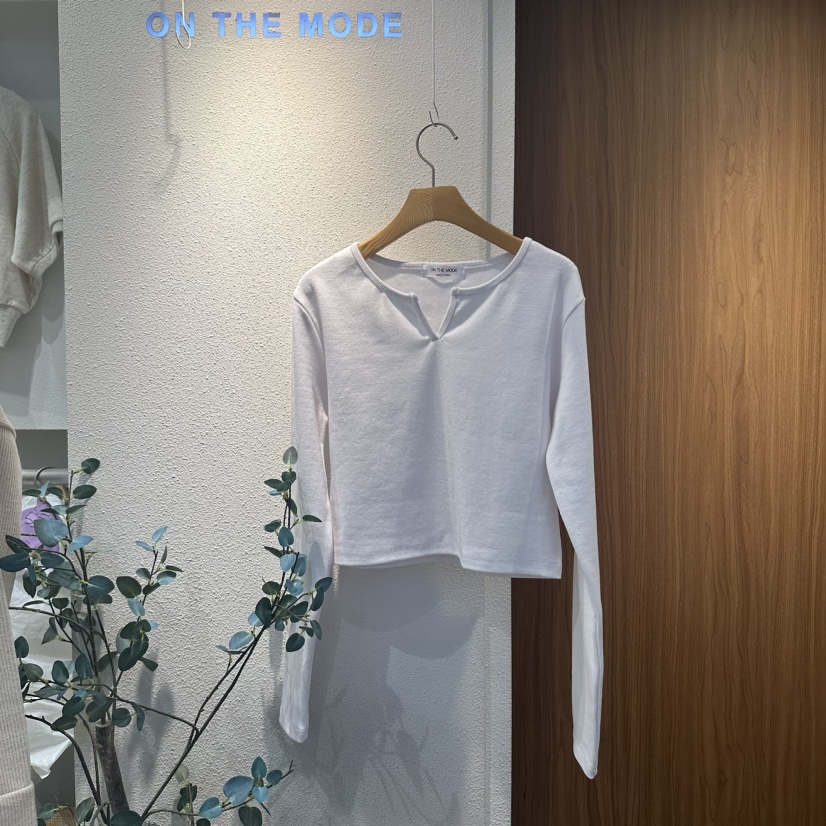 ON THE MODE韓國直郵東大門代購女裝新品休閑職業長袖T恤ON THE MODE長袖T恤圖色2