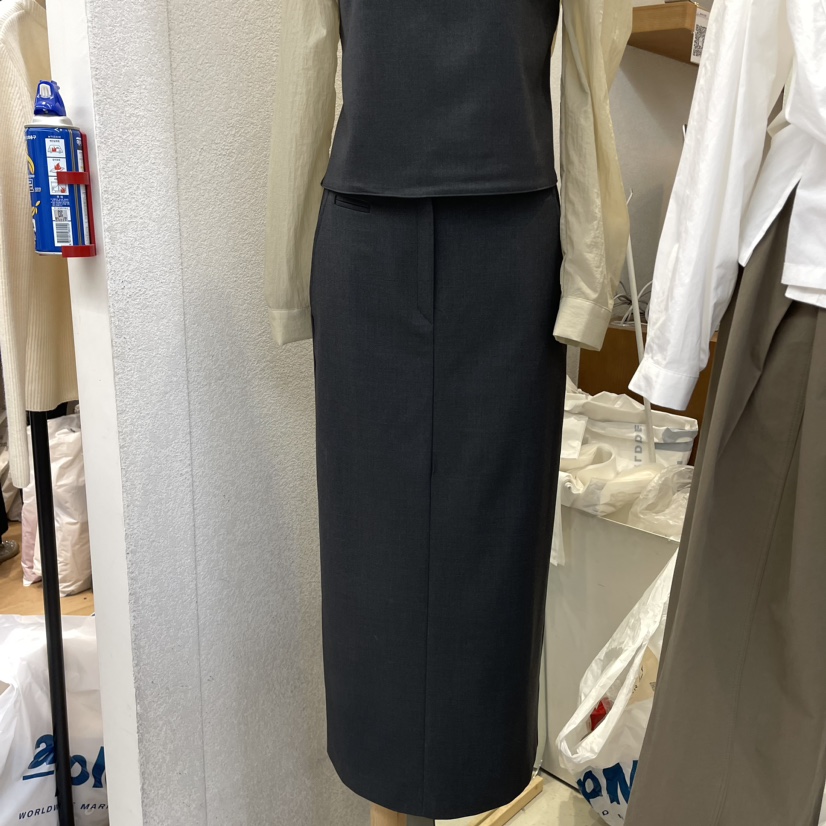 FLOOR韓國直郵東大門實拍女裝新品24秋冬休閑推薦職業長裙DRESS ROOM長裙
