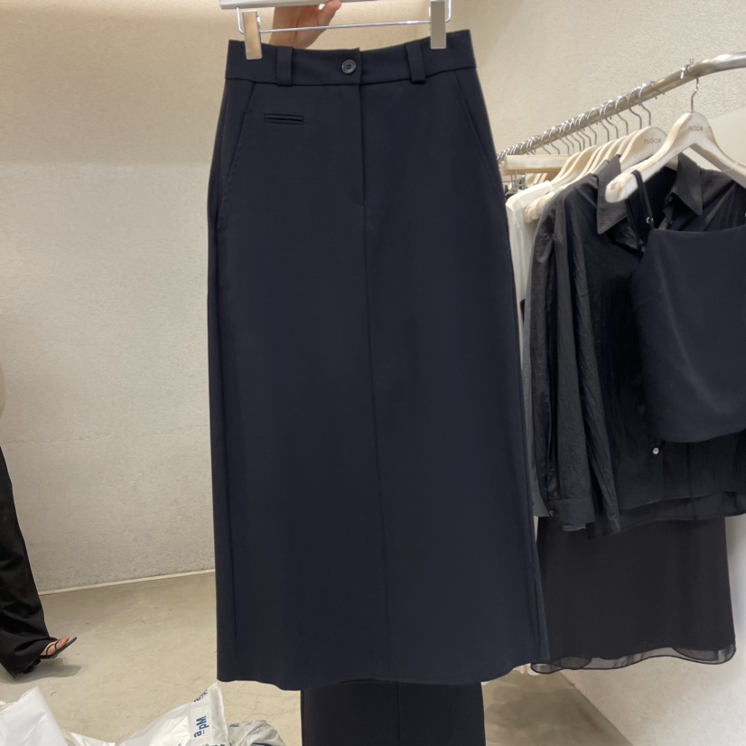 FLOOR韓國直郵東大門實拍女裝新品24秋冬休閑推薦職業長裙DRESS ROOM長裙圖色2