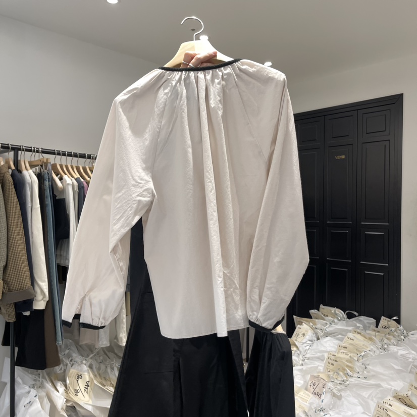 VENIR-A韓國直郵女裝新品真品職業時尚熱賣推薦襯衫蕾絲衫VENIR-a襯衫/蕾絲衫