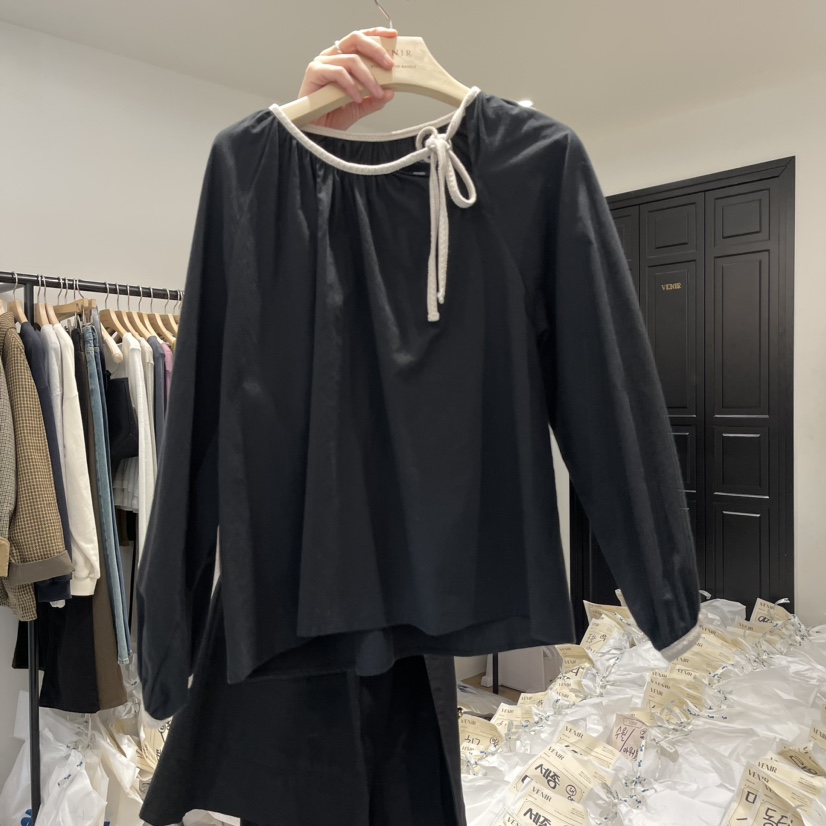 VENIR-A韓國直郵女裝新品真品職業時尚熱賣推薦襯衫蕾絲衫VENIR-a襯衫/蕾絲衫圖色2