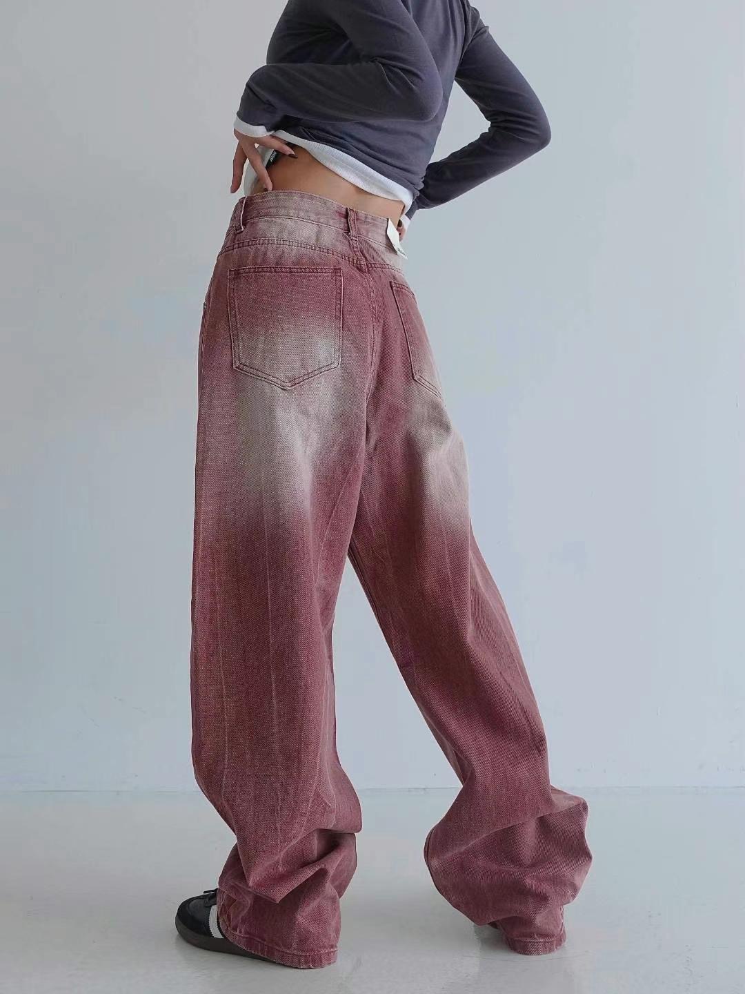 BYJEAN韓國直郵東大門代購女裝新品24秋冬休閑人氣牛仔褲POPO牛仔褲