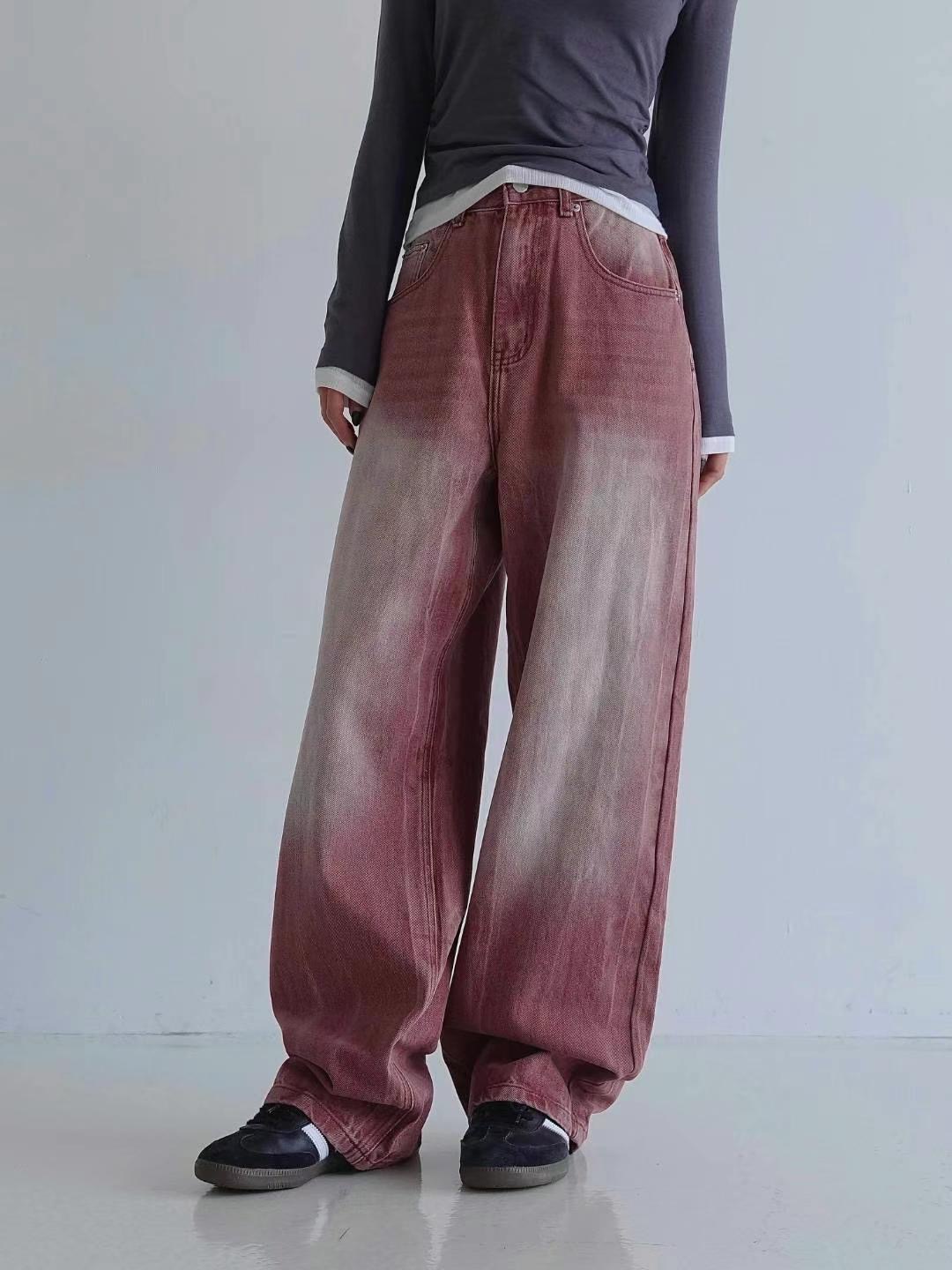 BYJEAN韓國直郵東大門代購女裝新品24秋冬休閑人氣牛仔褲POPO牛仔褲圖色3