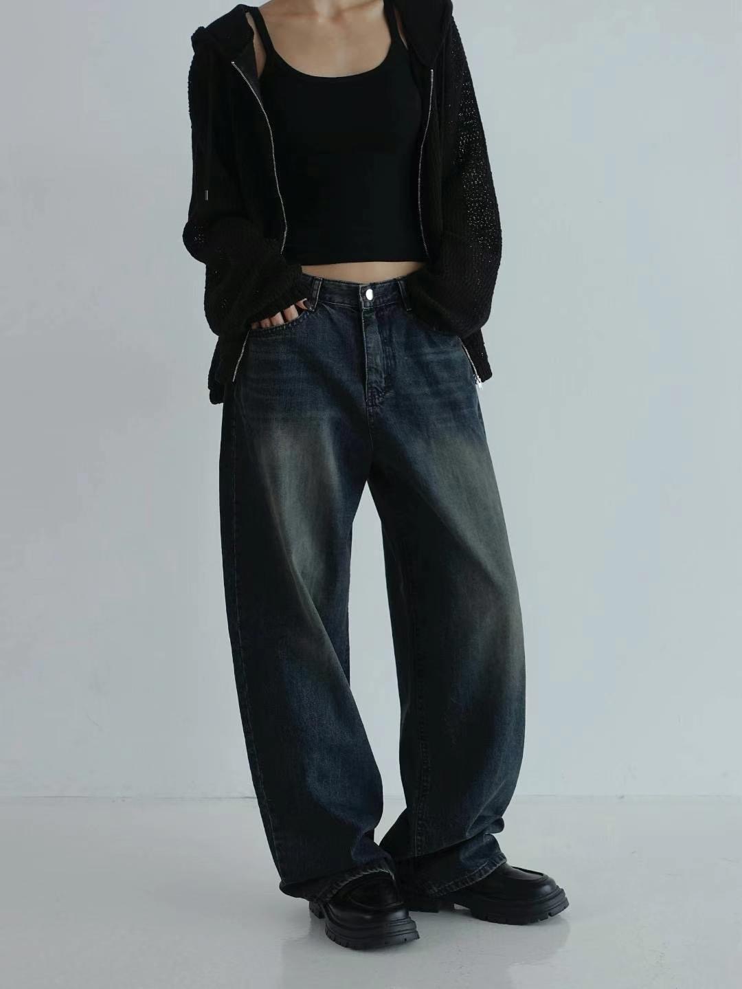 BYJEAN韓國直郵東大門代購女裝新品熱賣職業時尚人氣牛仔褲POPO牛仔褲