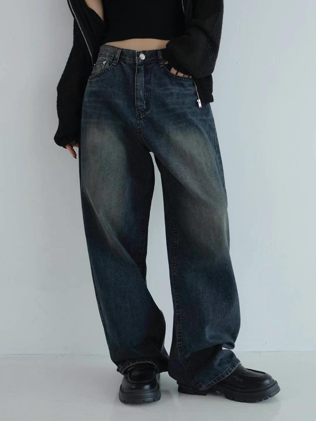 BYJEAN韓國直郵東大門代購女裝新品熱賣職業時尚人氣牛仔褲POPO牛仔褲