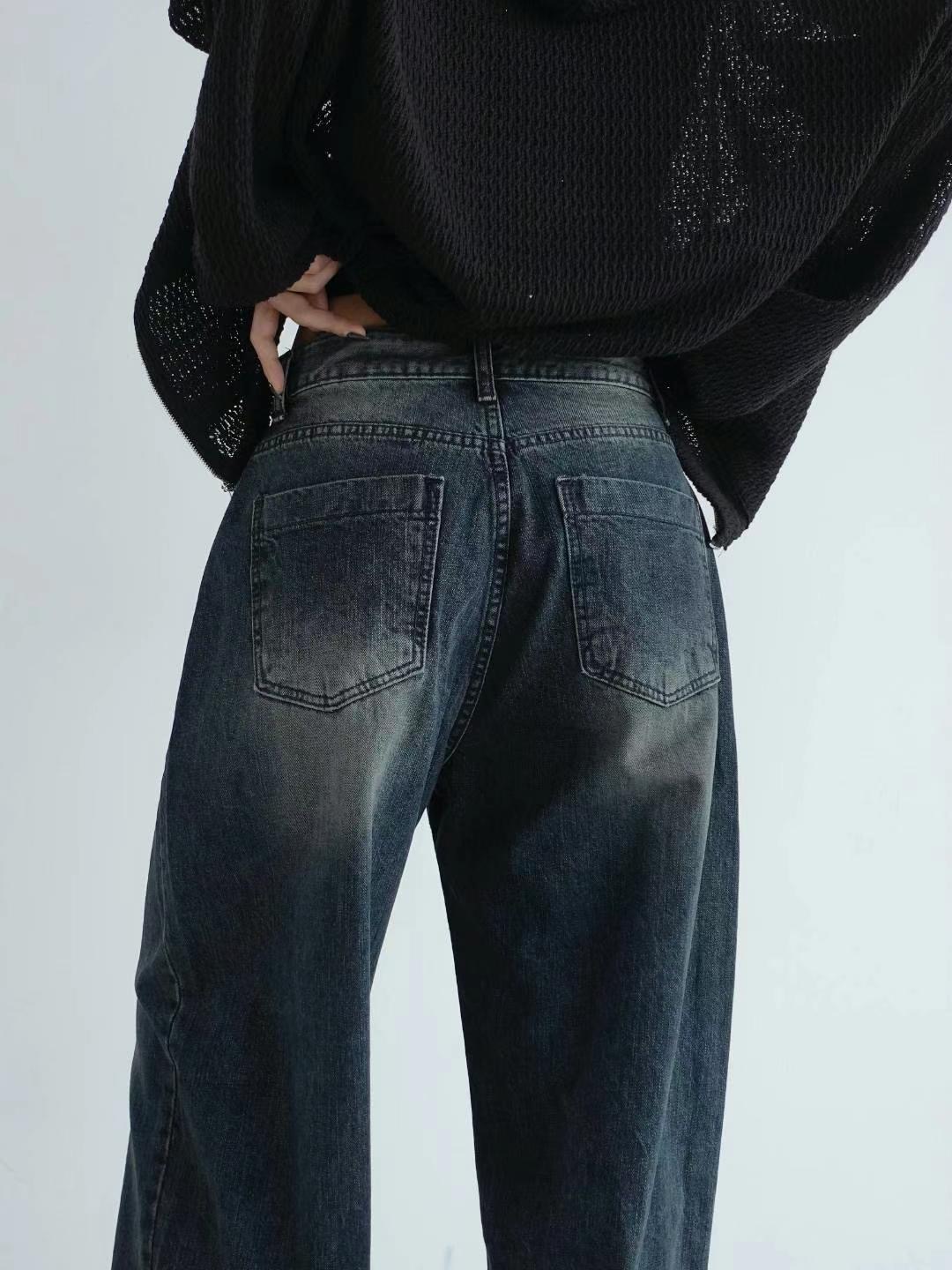 BYJEAN韓國直郵東大門代購女裝新品熱賣職業時尚人氣牛仔褲POPO牛仔褲
