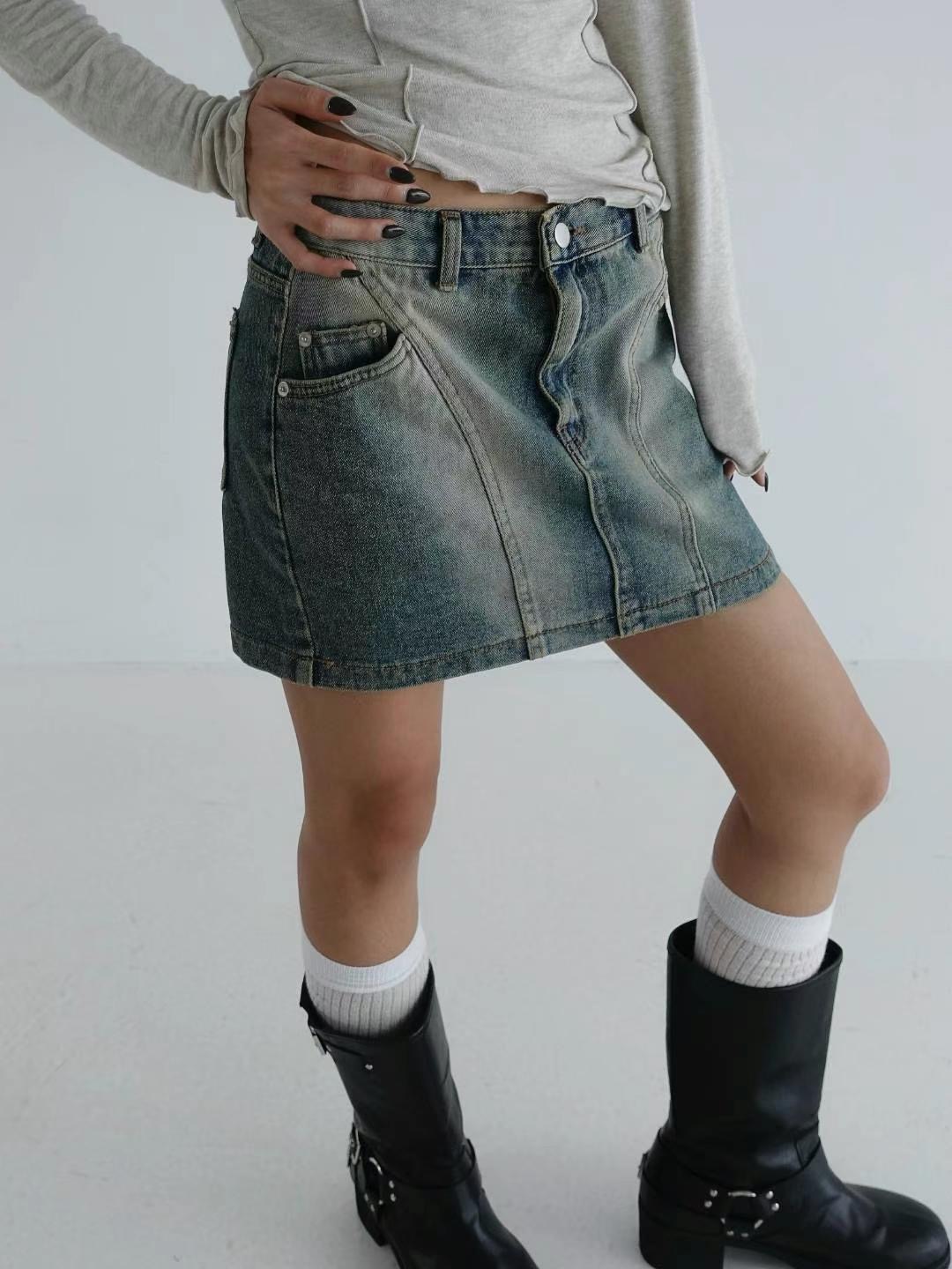 BYJEAN韓國直郵女裝新款時尚職業熱賣推薦真品24秋冬短裙POPO短裙