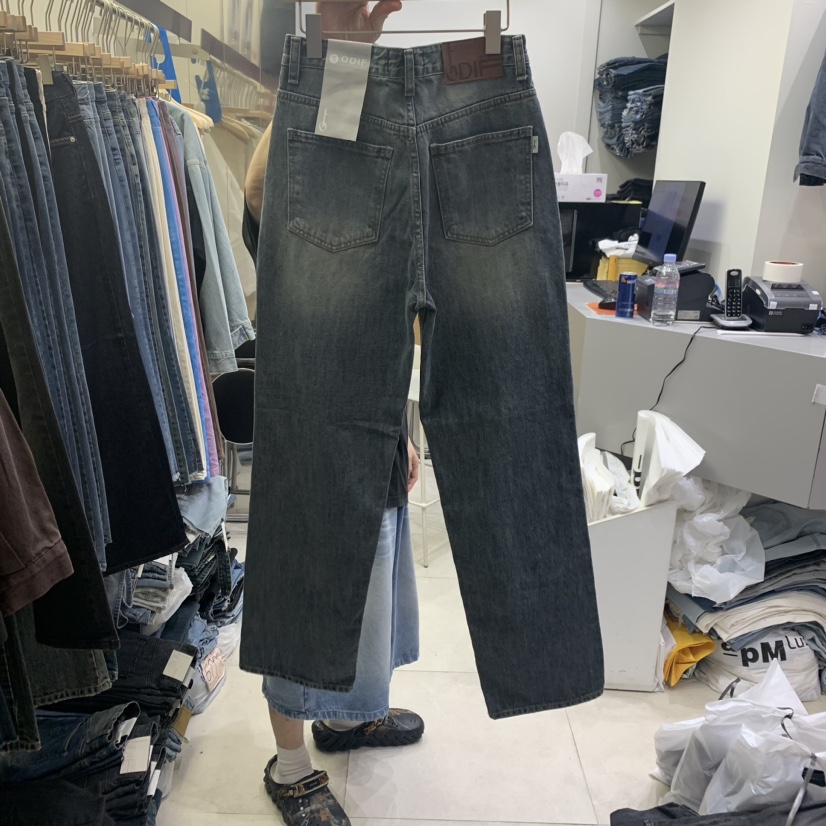 ODIF韓國直郵女裝新款人氣職業時尚推薦真品休閑熱賣牛仔褲ODIF牛仔褲