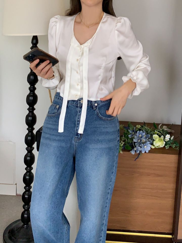 CRONG韓國直郵東大門代購女裝新品職業真品休閑推薦襯衫蕾絲衫ZEST-2件起訂襯衫/蕾絲衫