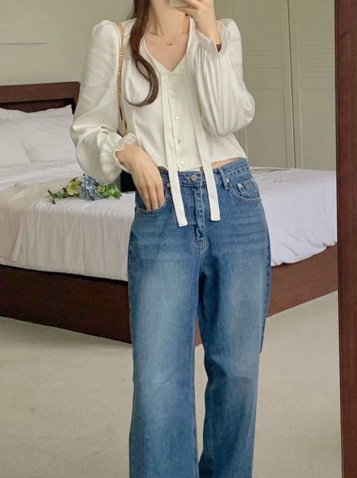 CRONG韓國直郵東大門代購女裝新品職業真品休閑推薦襯衫蕾絲衫ZEST-2件起訂襯衫/蕾絲衫