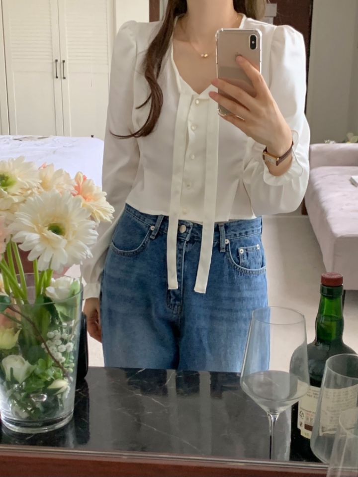 CRONG韓國直郵東大門代購女裝新品職業真品休閑推薦襯衫蕾絲衫ZEST-2件起訂襯衫/蕾絲衫