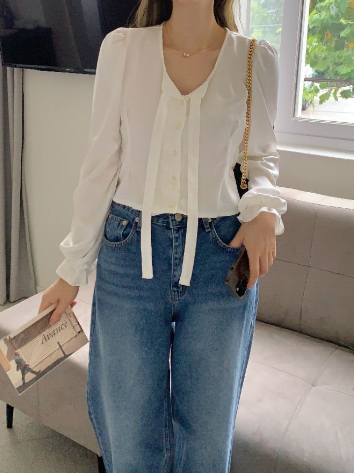 CRONG韓國直郵東大門代購女裝新品職業真品休閑推薦襯衫蕾絲衫ZEST-2件起訂襯衫/蕾絲衫