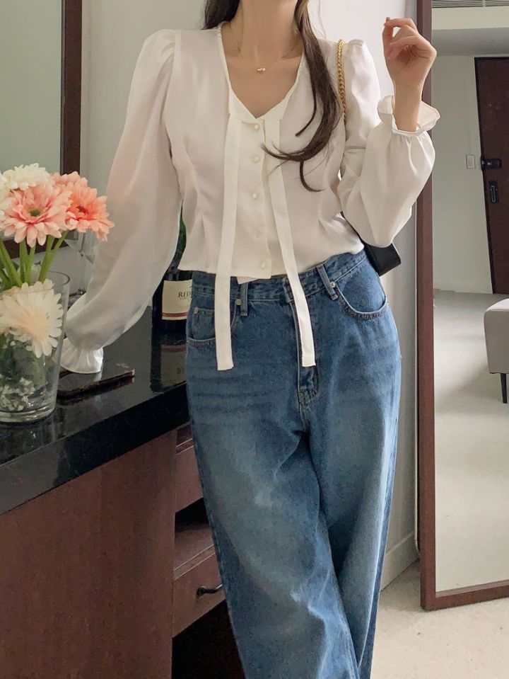 CRONG韓國直郵東大門代購女裝新品職業真品休閑推薦襯衫蕾絲衫ZEST-2件起訂襯衫/蕾絲衫