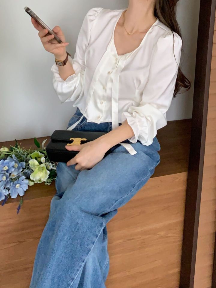 CRONG韓國直郵東大門代購女裝新品職業真品休閑推薦襯衫蕾絲衫ZEST-2件起訂襯衫/蕾絲衫