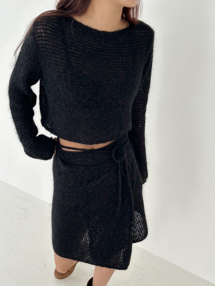 NAME VALUE韓國直郵東大門代購女裝新款24秋冬半身裙中短裙OVER NEAR半身裙/中短裙