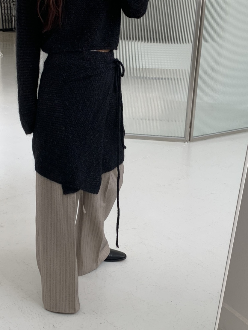 NAME VALUE韓國直郵東大門代購女裝新款24秋冬半身裙中短裙OVER NEAR半身裙/中短裙圖色1