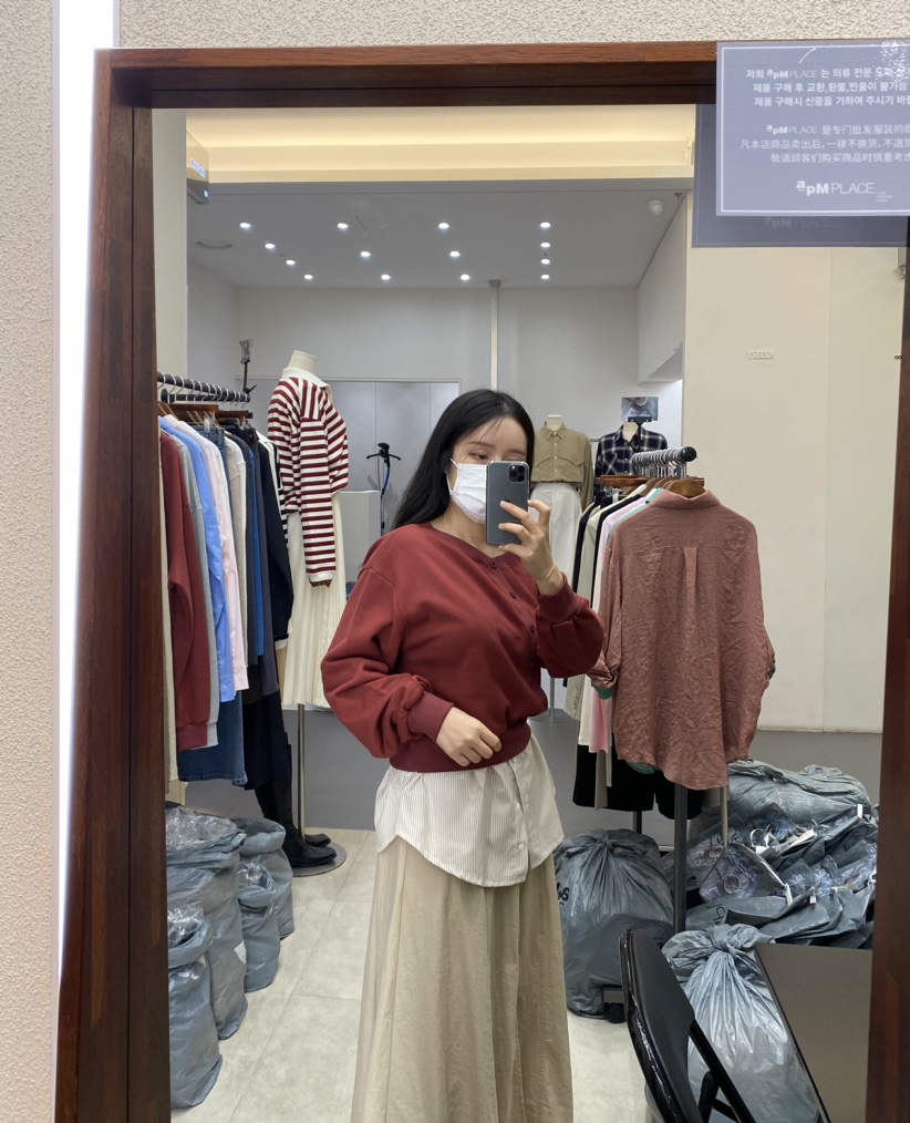 REMOOD韓國直郵東大門實拍女裝新款休閑推薦真品熱賣24秋冬衛衣FRENCH DOOR衛衣