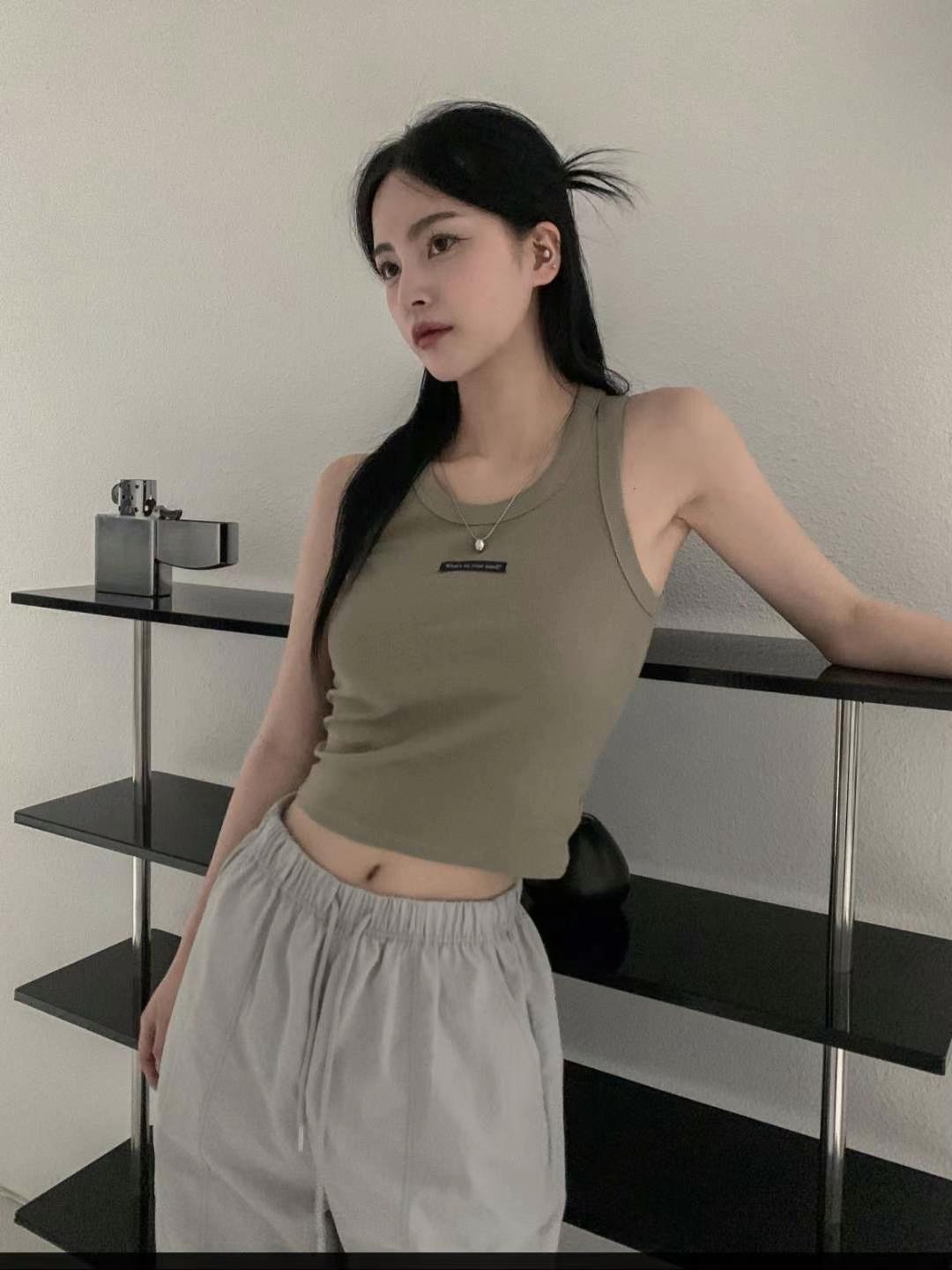 OUTT韓國直郵東大門代購女裝新品人氣休閑時尚熱賣吊帶背心OUTT吊帶/背心圖色4