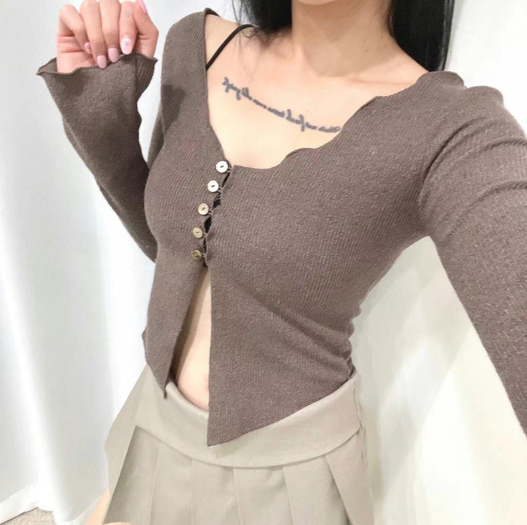 GANJI-ot直郵韓國代購女裝新款時尚推薦真品熱賣24秋冬針織衫GANJI-ot針織衫圖色2