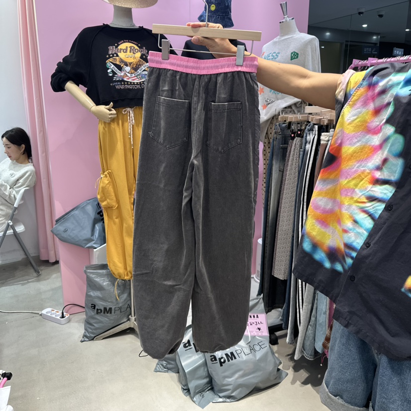ANNA韓國直郵東大門實拍女裝新品休閑時尚熱賣24秋冬休閑褲ANNA休閑褲