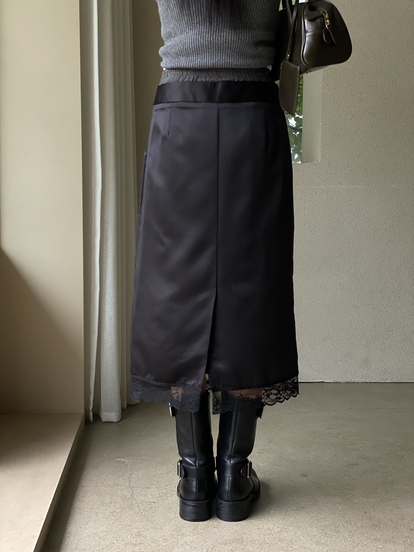 OURS韓國直郵東大門實拍女裝新款24秋冬熱賣半身裙中短裙OURS半身裙/中短裙