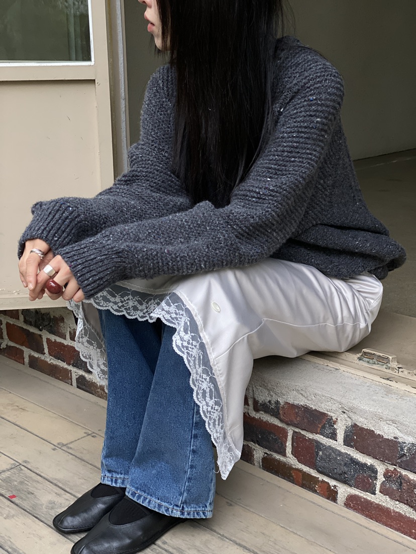 OURS韓國直郵東大門實拍女裝新款24秋冬熱賣半身裙中短裙OURS半身裙/中短裙