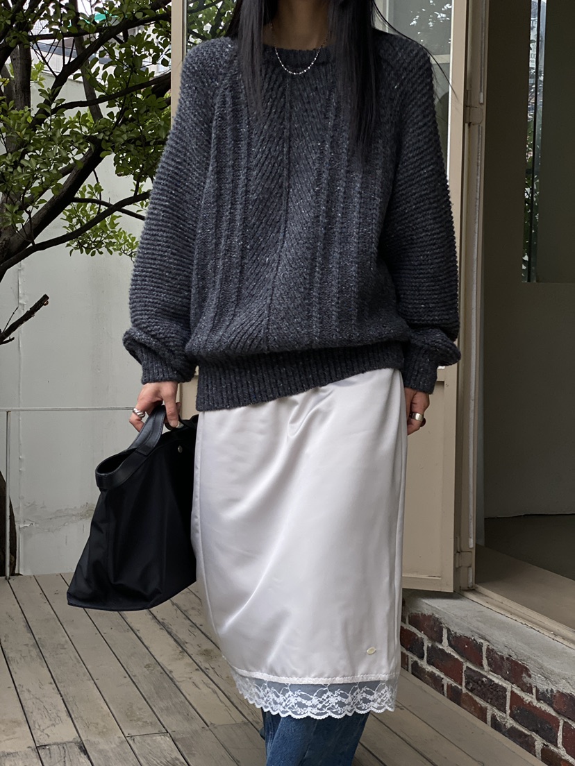 OURS韓國直郵東大門實拍女裝新款24秋冬熱賣半身裙中短裙OURS半身裙/中短裙