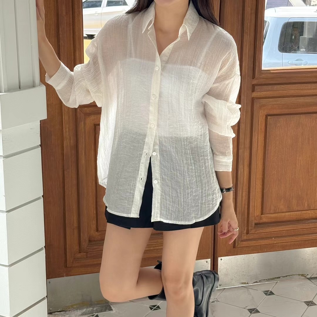 VERY GOOD韓國直郵女裝新款推薦人氣職業休閑熱賣襯衫蕾絲衫VERY GOOD襯衫/蕾絲衫