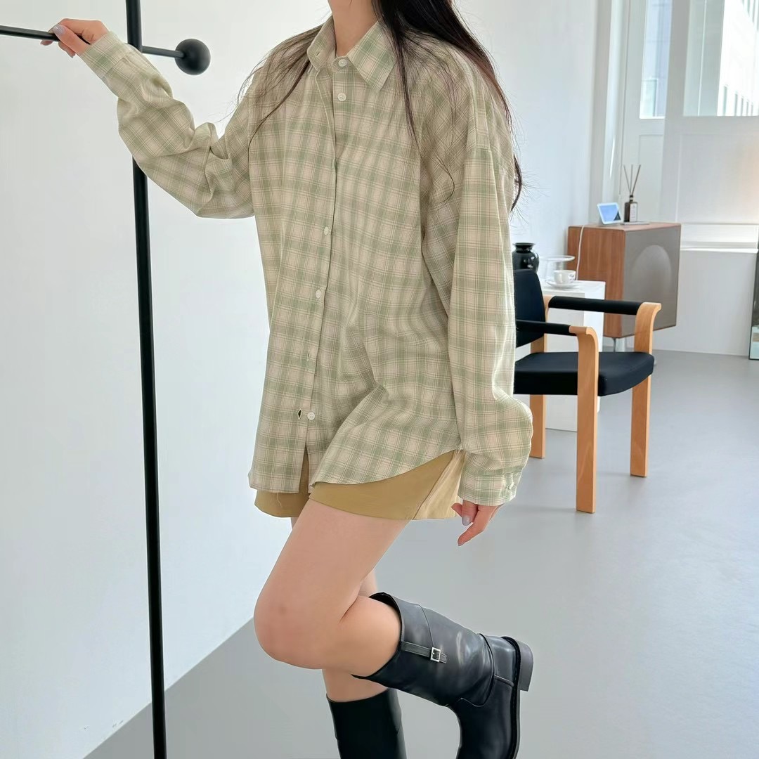 VERY GOOD韓國直郵東大門代購女裝新款人氣24秋冬襯衫蕾絲衫VERY GOOD襯衫/蕾絲衫
