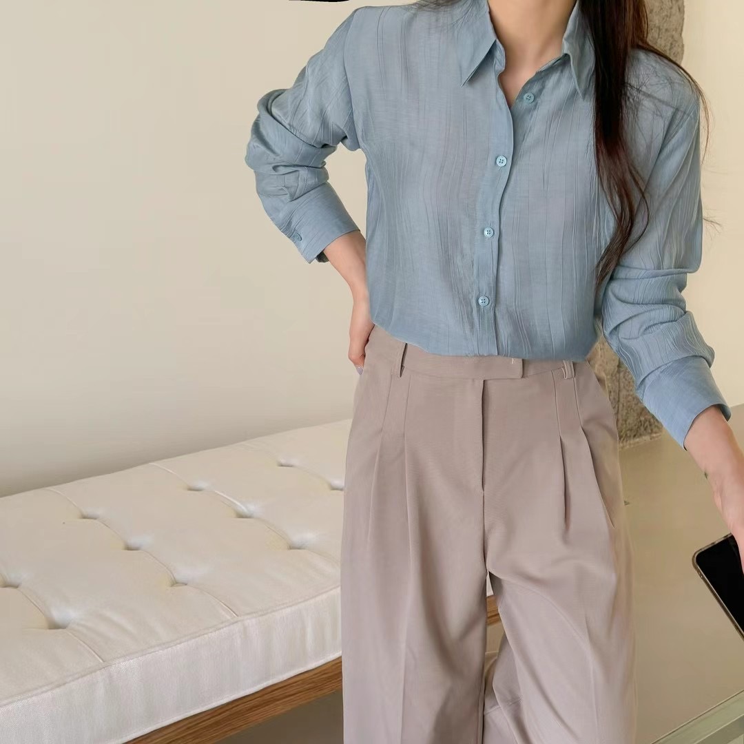 VERY GOOD直郵韓國代購女裝新款休閑人氣時尚職業襯衫蕾絲衫VERY GOOD襯衫/蕾絲衫