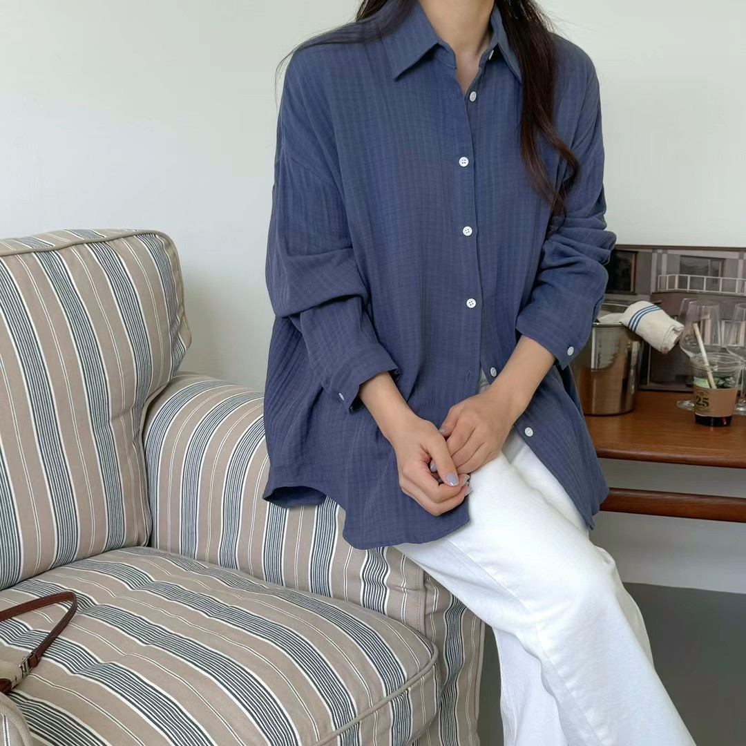 VERY GOOD直郵韓國代購女裝新款人氣職業休閑時尚襯衫蕾絲衫VERY GOOD襯衫/蕾絲衫