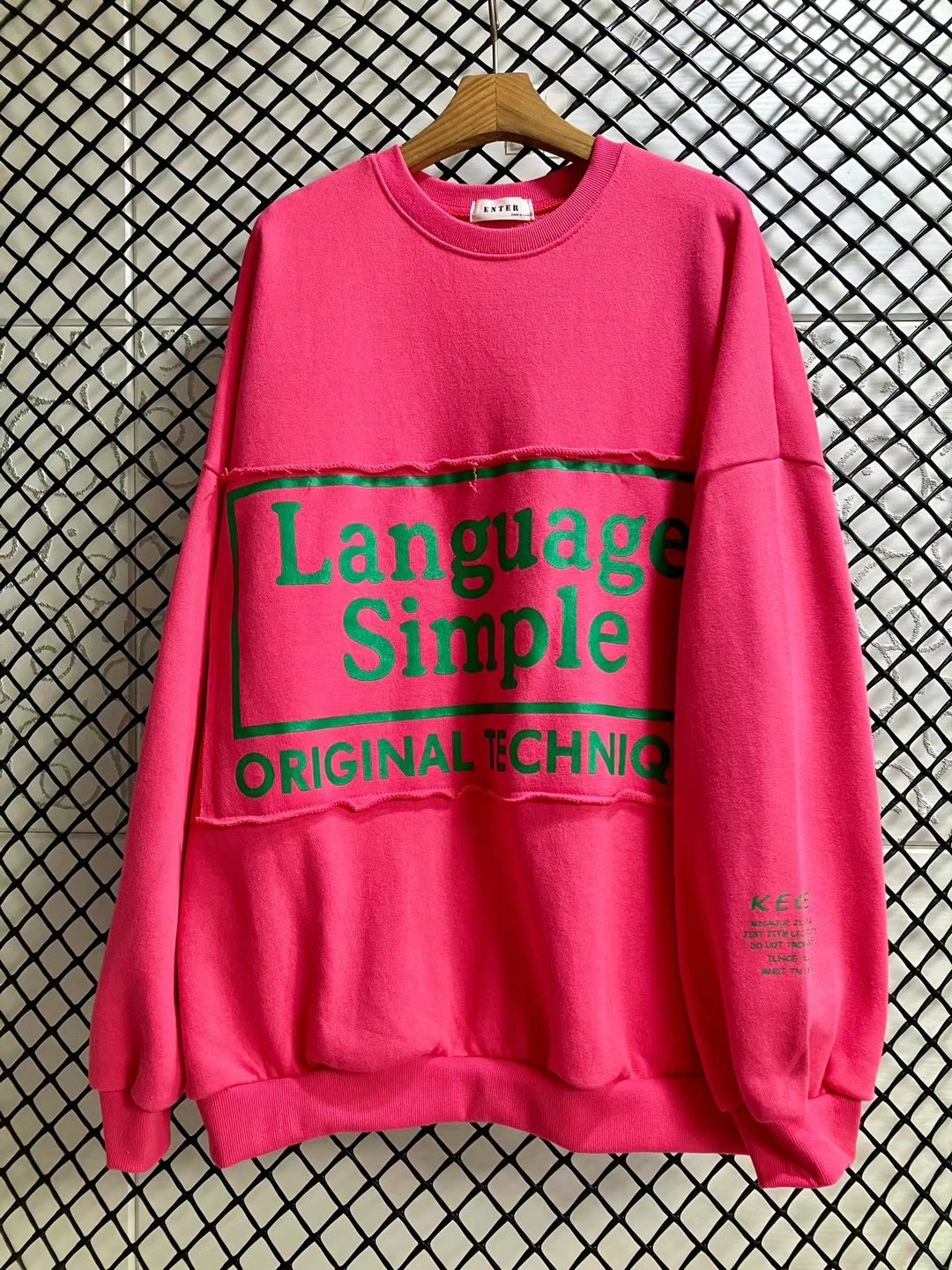 ENTER韓國直郵女裝新品24秋冬時尚職業熱賣推薦真品休閑衛衣ENTER衛衣