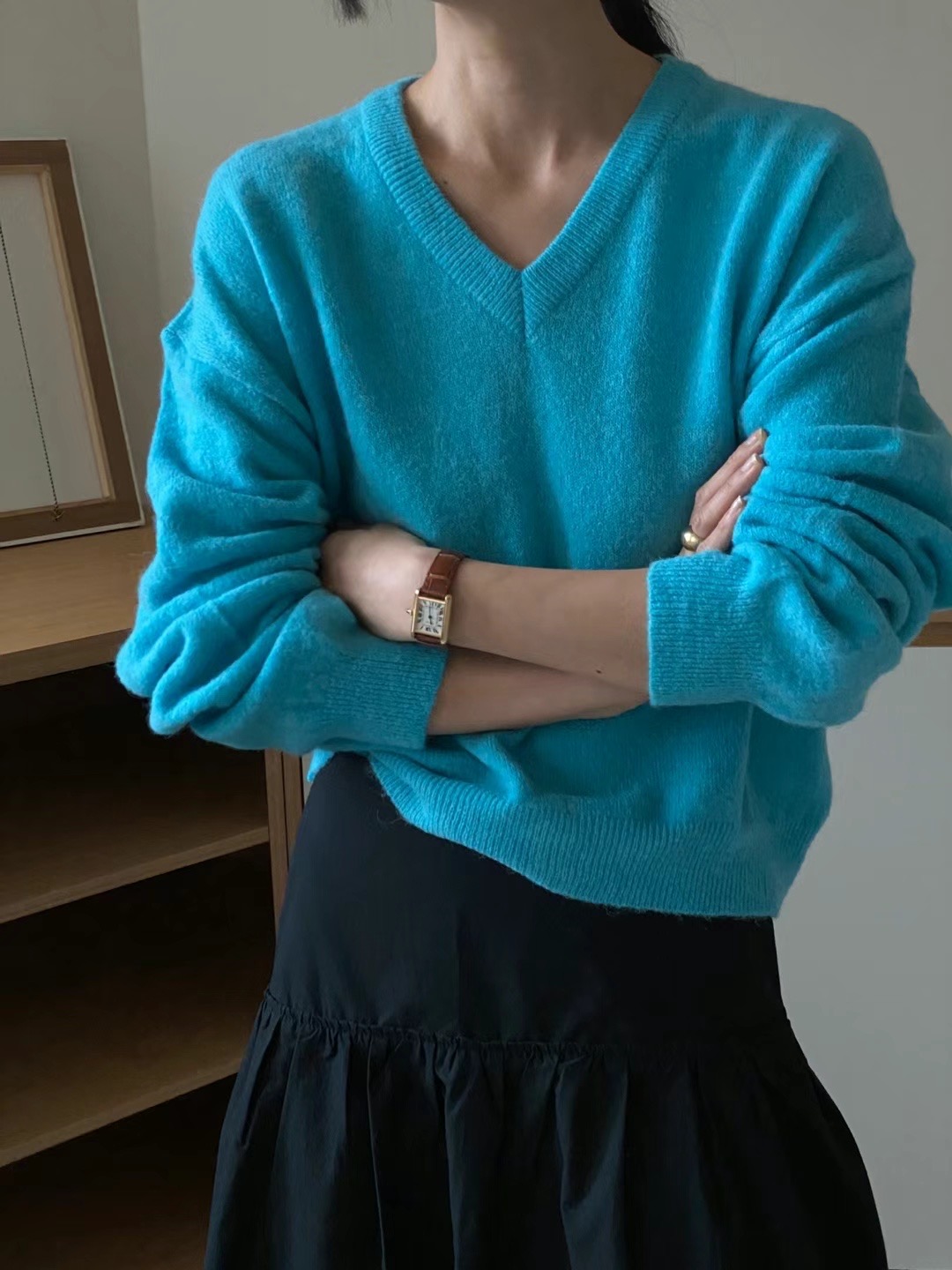 BABY PUSH韓國直郵東大門實拍女裝新款人氣職業推薦24秋冬毛衣BABY PUSH毛衣圖色3
