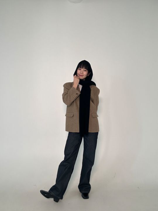 MONCO韓國直郵東大門代購女裝新品24秋冬時尚推薦圍巾披肩TROIS DE LEI圍巾/披肩圖色4