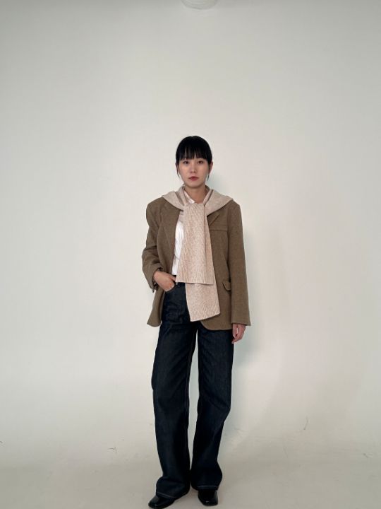 MONCO韓國直郵東大門代購女裝新品24秋冬時尚推薦圍巾披肩TROIS DE LEI圍巾/披肩圖色5