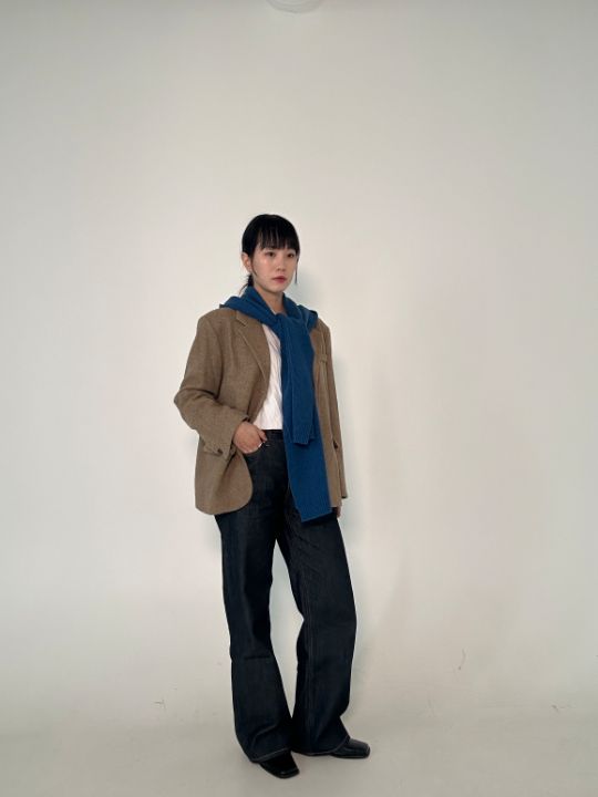 MONCO韓國直郵東大門代購女裝新品24秋冬時尚推薦圍巾披肩TROIS DE LEI圍巾/披肩圖色6