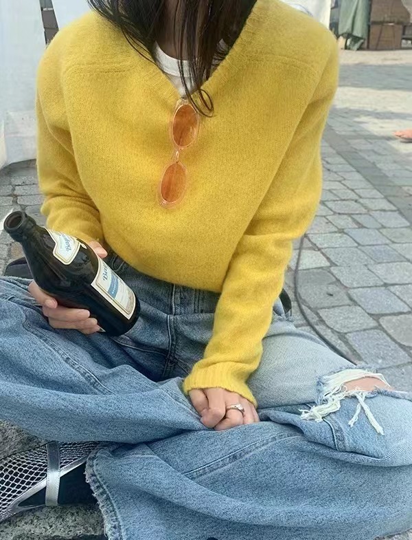 OMELET韓國直郵東大門實拍女裝新款熱賣職業24秋冬針織衫OHNLE針織衫