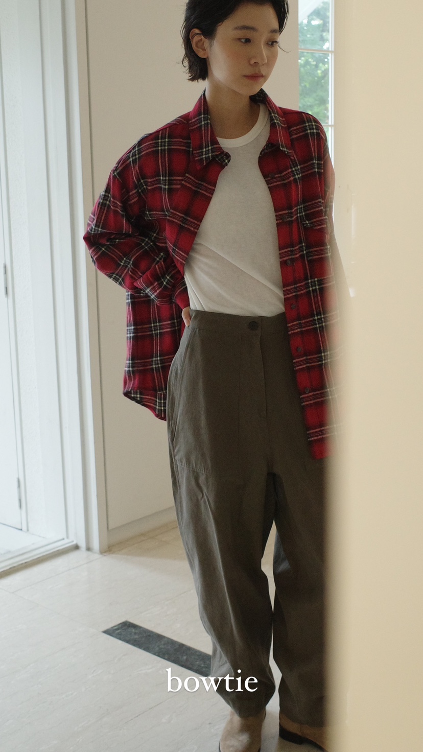 BOWTIE韓國直郵女裝新款休閑時尚真品熱賣人氣24秋冬休閑褲GLITTER休閑褲