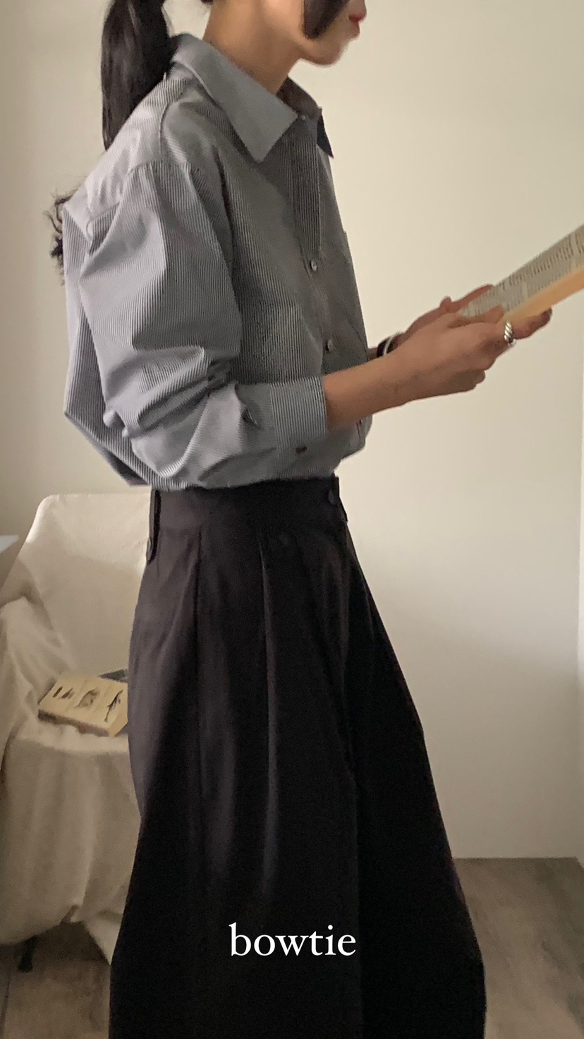 BOWTIE直郵韓國代購女裝新品熱賣真品職業24秋冬襯衫蕾絲衫GLITTER襯衫/蕾絲衫