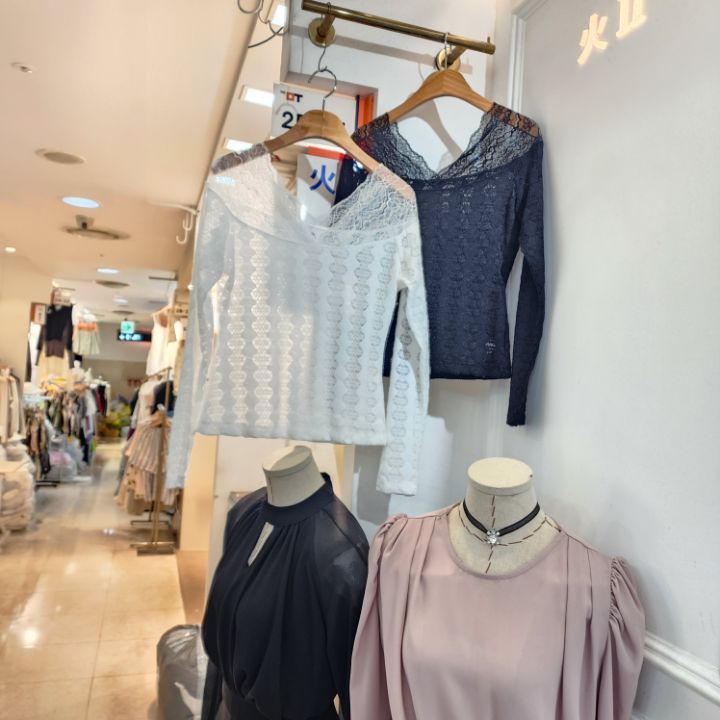 火Ⅱ-화투-T韓國直郵東大門代購女裝新品休閑職業襯衫蕾絲衫火Ⅱ襯衫/蕾絲衫