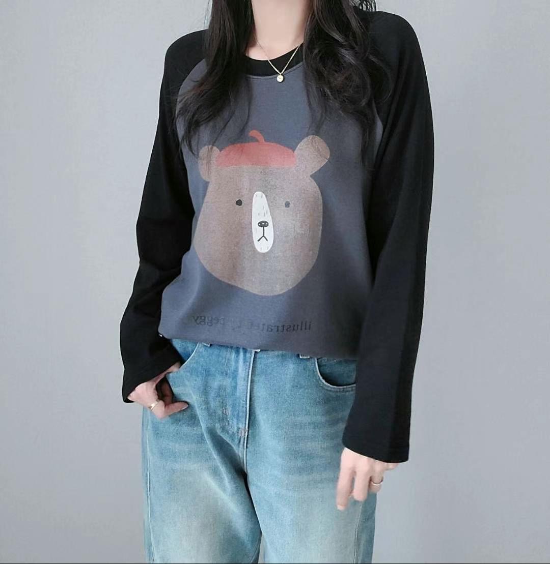 SSEN-쎈-T韓國直郵女裝新品時尚真品休閑職業熱賣長袖T恤SSEN-쎈-T長袖T恤圖色3